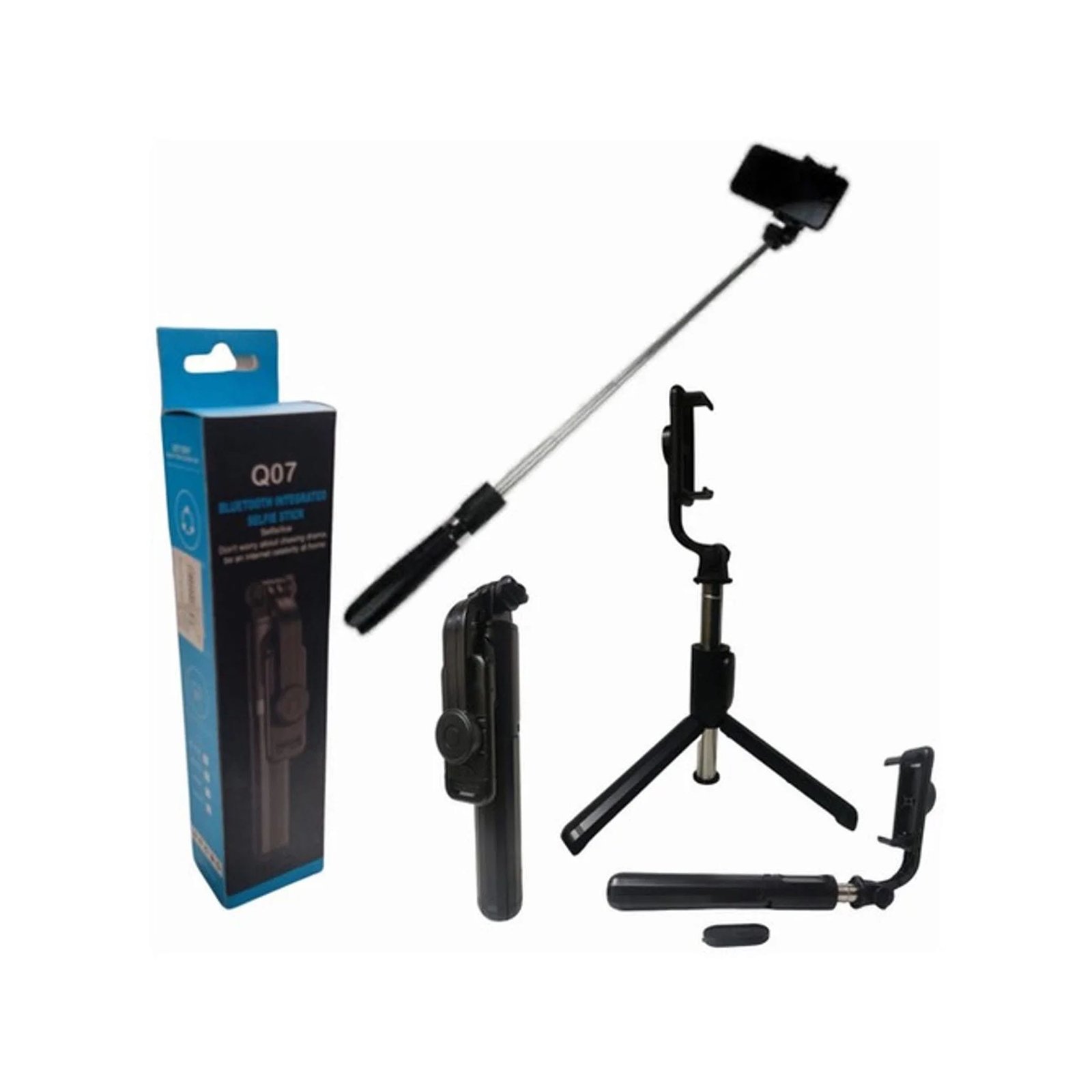 Q07 Portable Bluetooth Selfie Stick-topsource-3 Q07 Portable Bluetooth Selfie Stick With Remote Control - Image 3