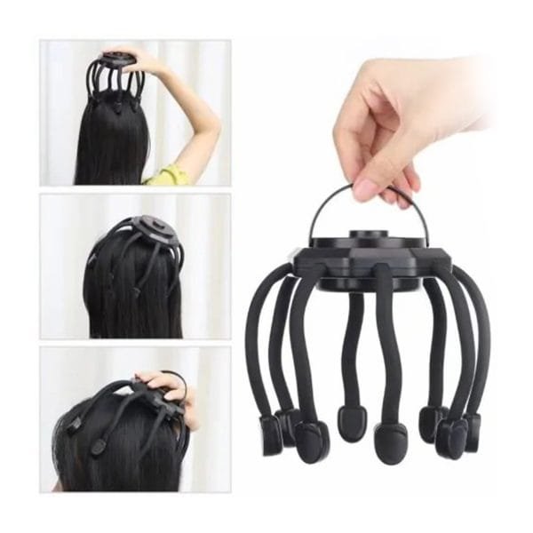 Electric Head Massager Octopus Scalp Massager Therapy Device