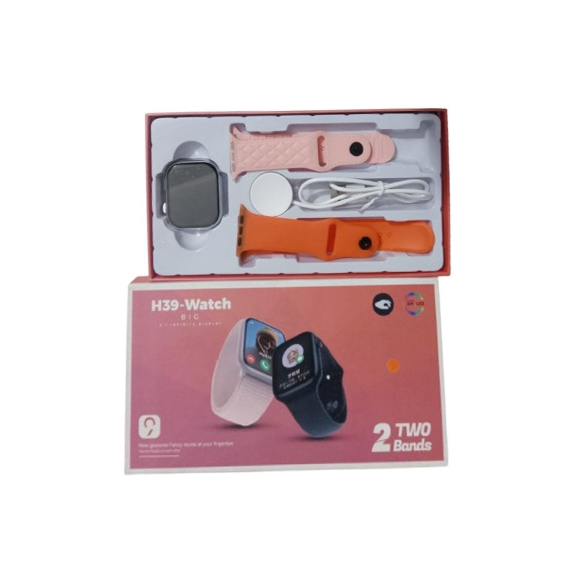 H39 Smartwatch With 2 Bands - Image 1