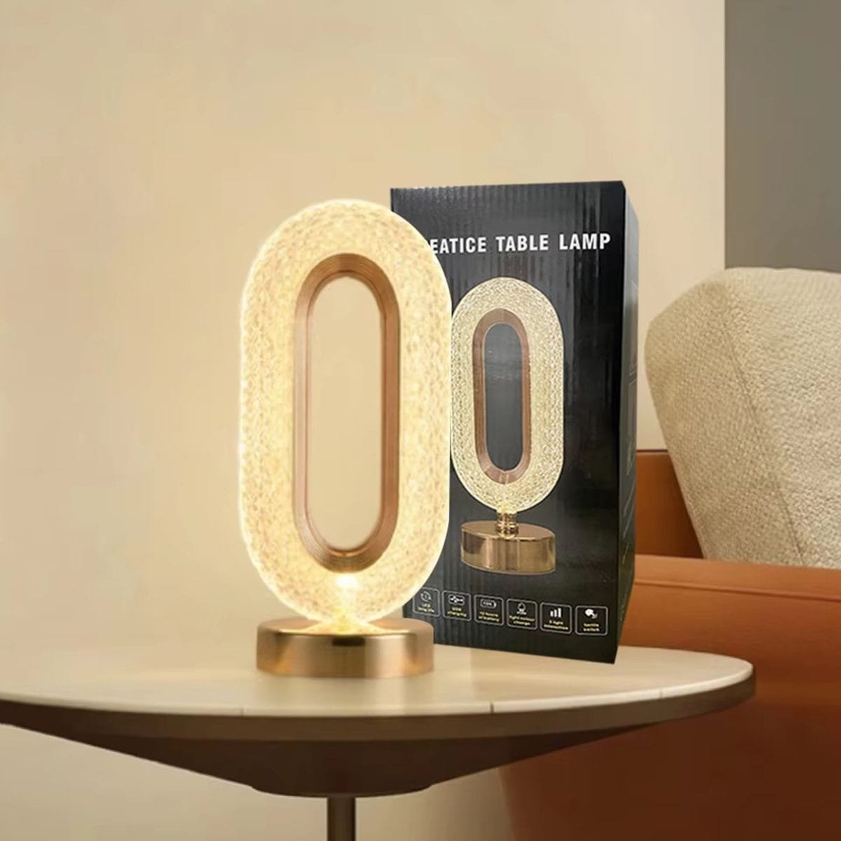 Modern Led Lights Crystal Diamond Table Lamp - Image 2