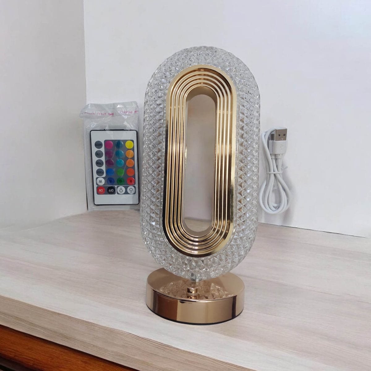 Modern Led Lights Crystal Diamond Table Lamp - Image 4