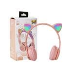 P47M LED Light Cute Cat Ear Wireless Headphones - Image 2