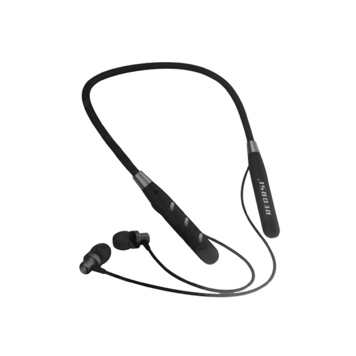 RECRSI RE-NY032 Sports Hanging Neckband Earphone - Black - Image 1