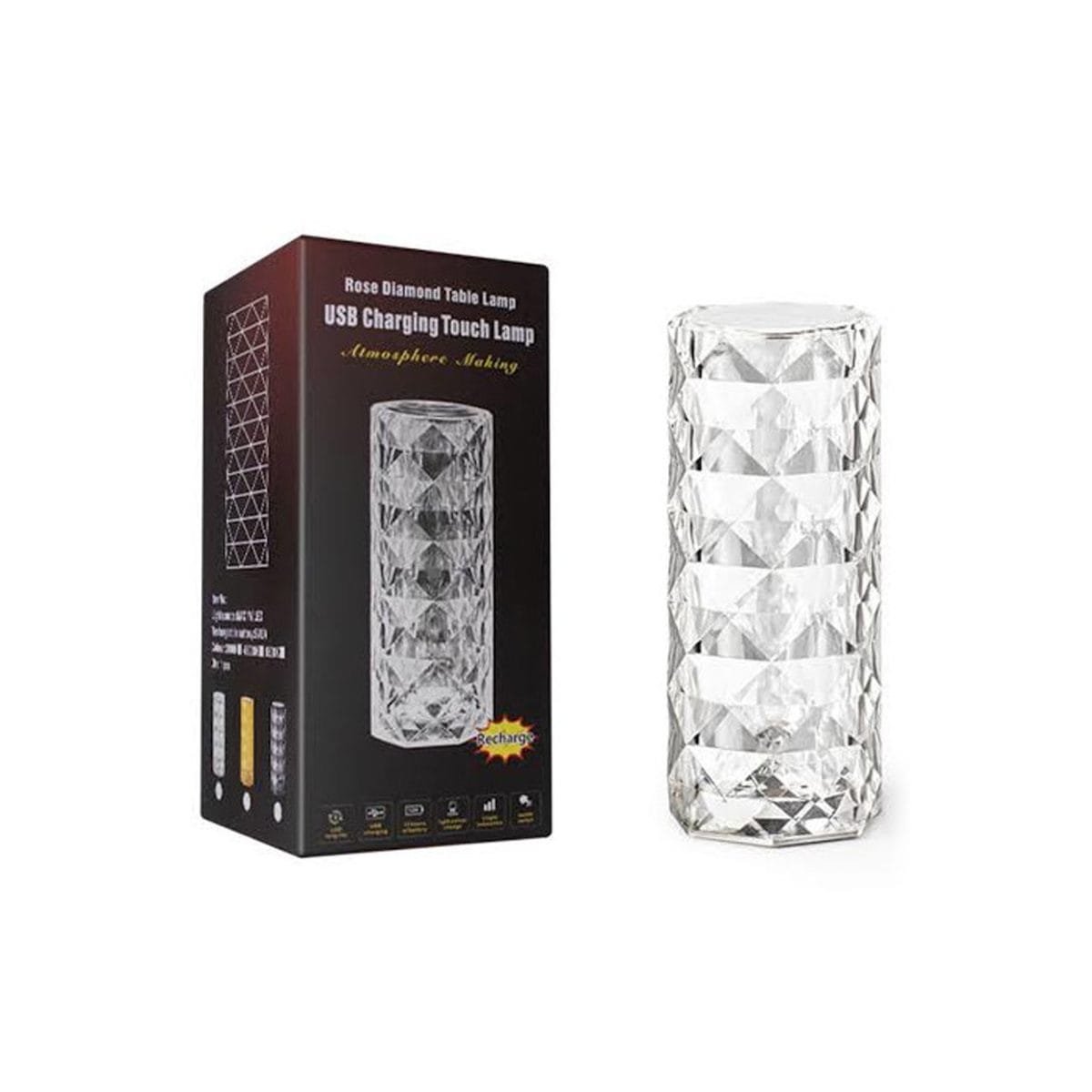 Rose Diamond Usb Charging Table Lamp - Image 1