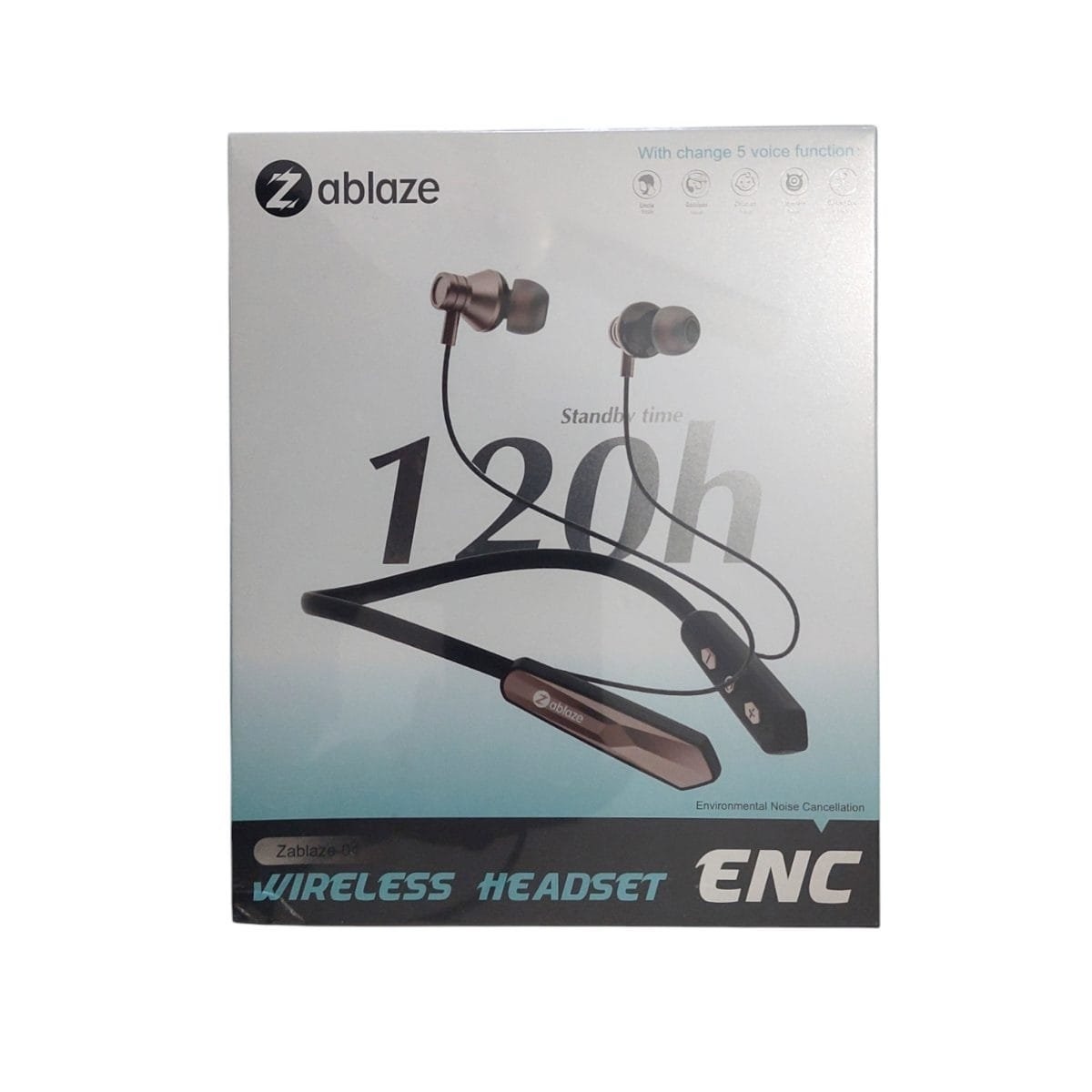Zablaze Wireless Neckband Headset 120H - Image 1