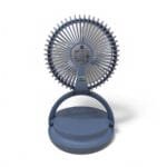 Rotating Folding Portable Mini Table Desk Rechargeable Fan - Image 2