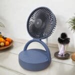 Rotating Folding Portable Mini Table Desk Rechargeable Fan - Image 3
