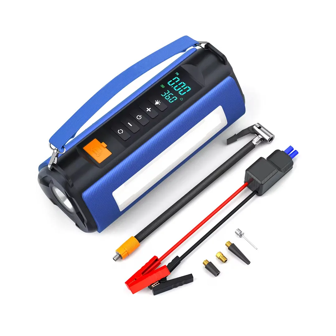 Portable Car Jump Starter with Air Compressor - Image 1