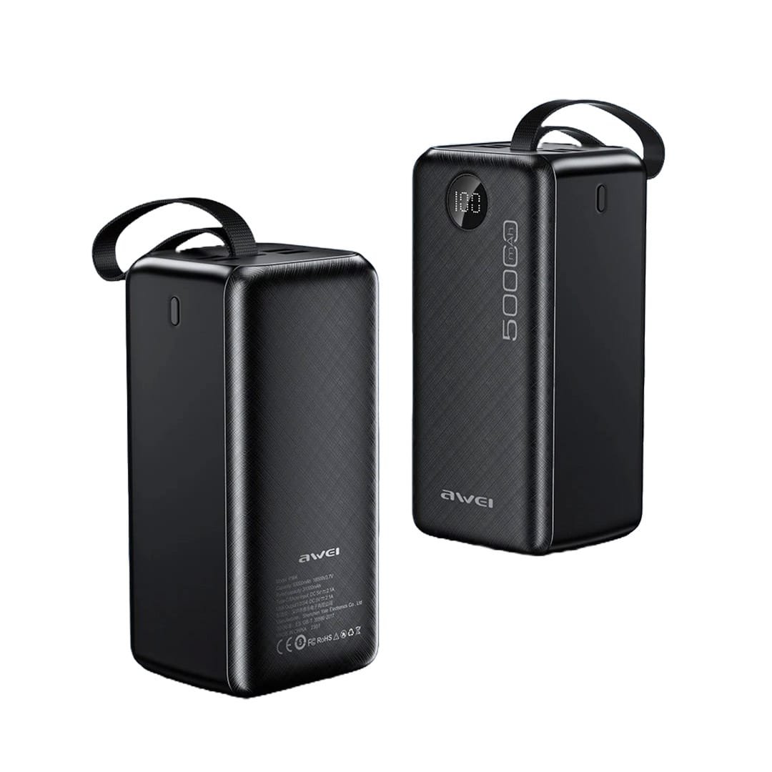 Awei 36pk power bank 2 Awei P36K 50000mAh Power Bank - Image 1