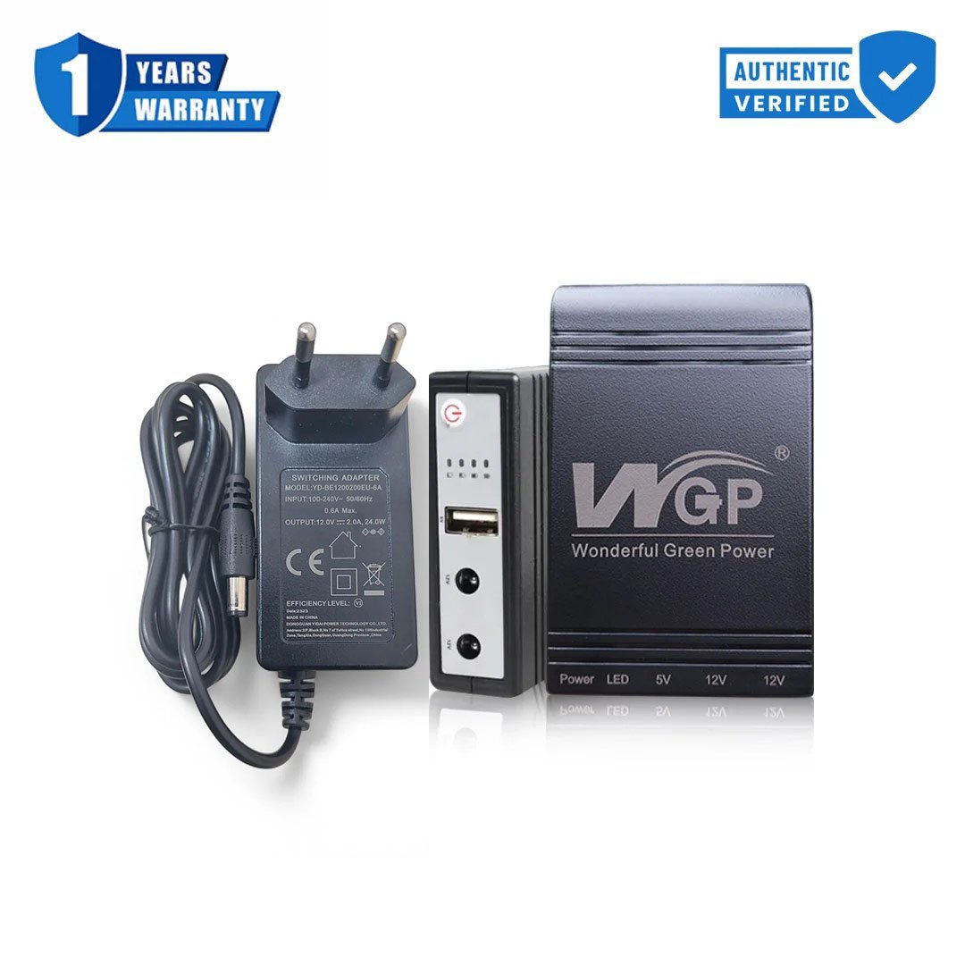 Untitled-2 WGP Mini UPS 10400 mAh - With 12V/2A Charger - Image 1