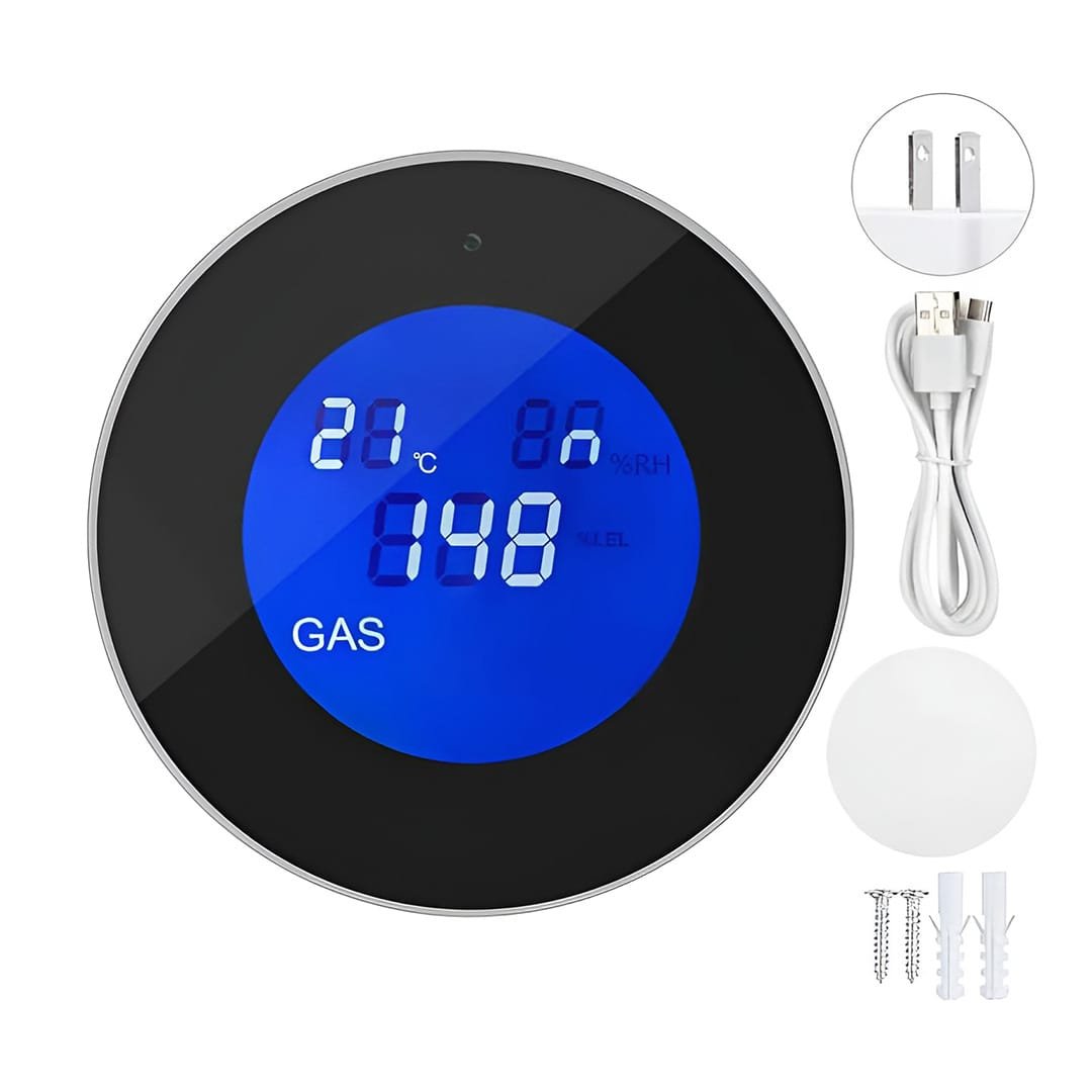 WiFi Smart Gas Leak Detector – Multi-Gas Sensor With Voice Instruction WiFi Smart Gas Leak Detector – Multi-Gas Sensor With Voice Instruction - Image 1