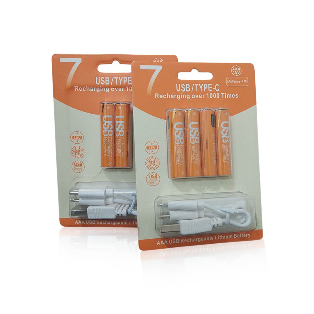 AAA USB-C Rechargeable AAA USB-C Rechargeable Lithium Batteries - Image 1