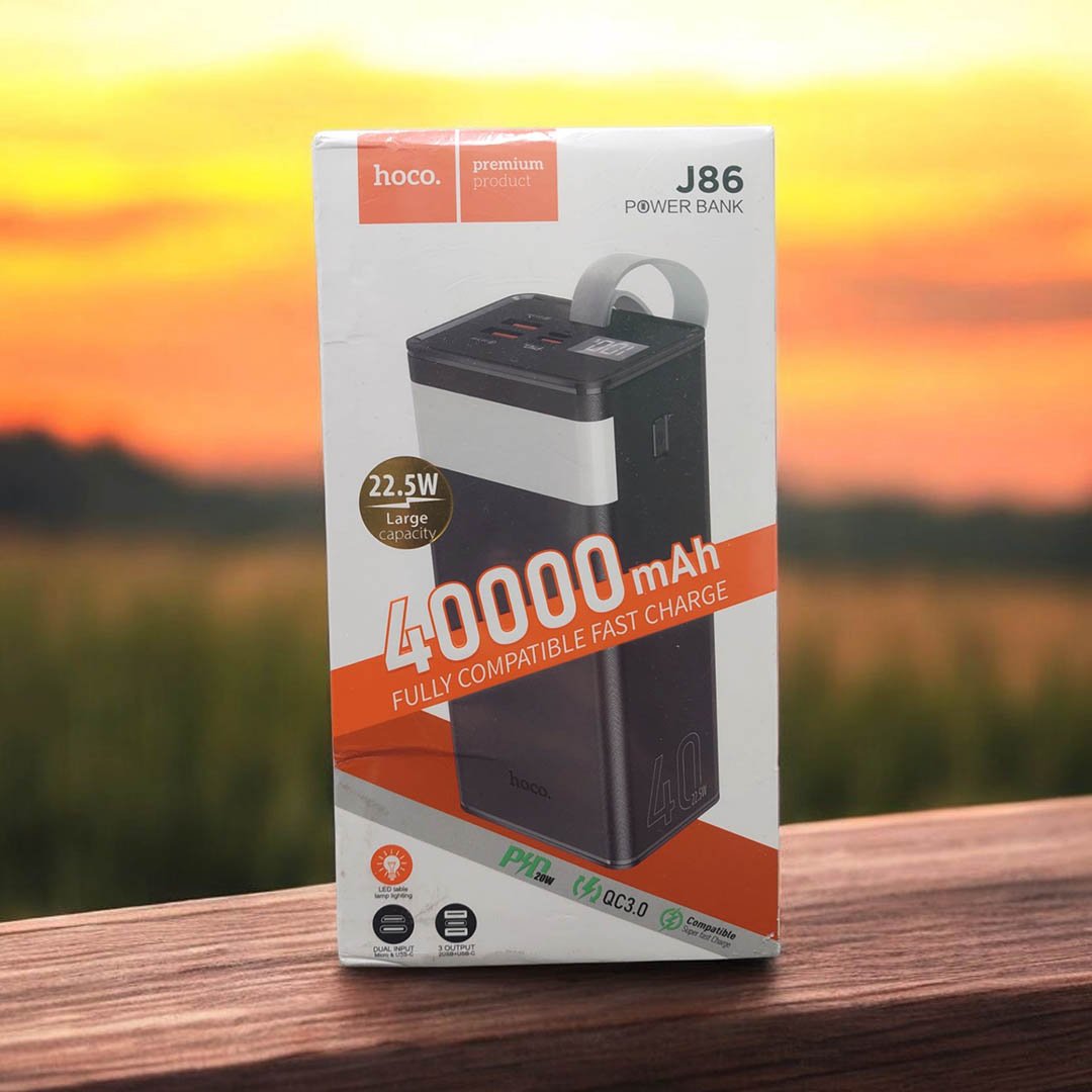 Hoco J86 Powermaster 22.5W 40000mAh Power Bank 2 Hoco J86 Powermaster 22.5W 40000mAh Power Bank - Image 2