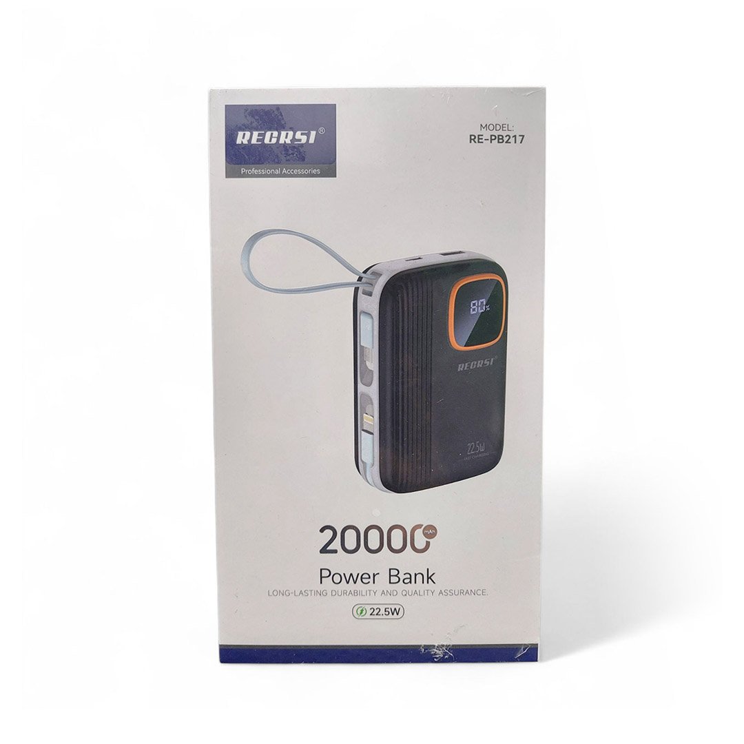 Regrsi RE-PB217 20000mAh Powerbank Regrsi RE-PB217 20000mAh Powerbank - Image 1