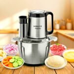 Electric Chopper Blender 6-in-1 Stainless Steel Food Processor - Image 4