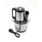 Electric Chopper Blender 6-in-1 Stainless Steel Food Processor - Image 3